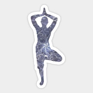 Yoga asana Sticker